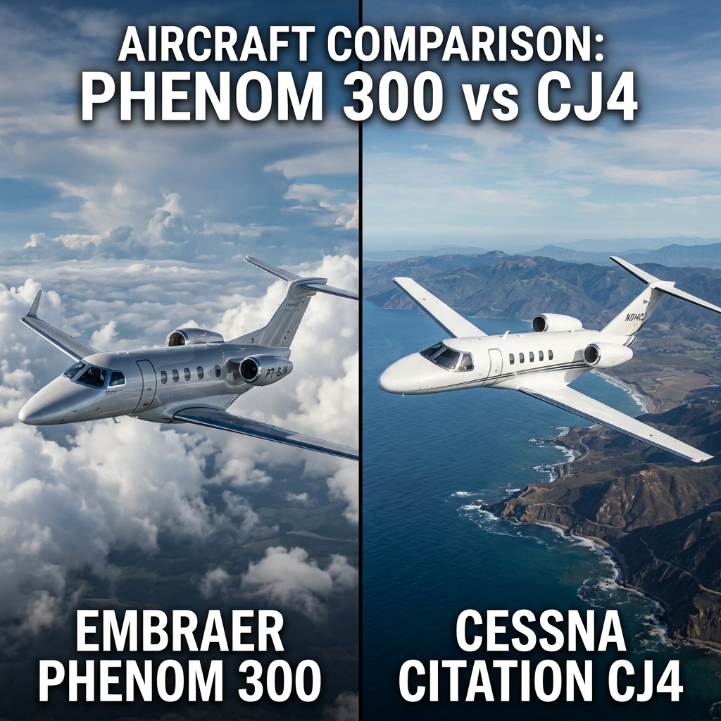 Phenom 300E vs Citation CJ4 Comparison
